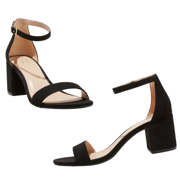 A New Day Womens Michaela Black Heels 